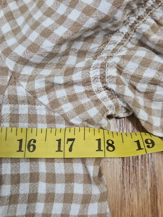 Madewell Gingham Jacquard Square-Neck Puff-Sleeve Top - Picture 8 of 9